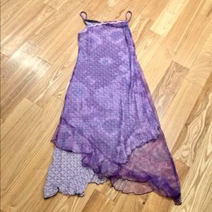 Young Essence pretty purple chiffon layers dress